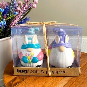 🧂SET: CUTE SPRING PASTEL GNOME SALT & PEPPER SHAKER